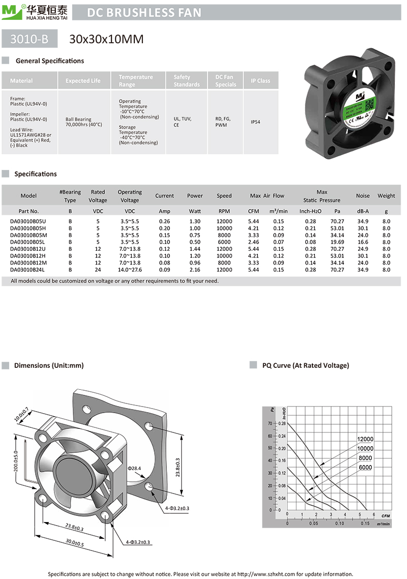 3010 dc fan